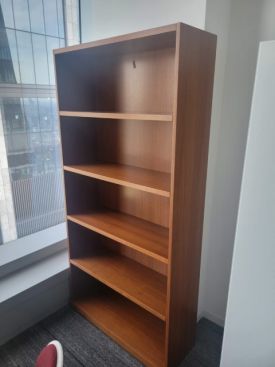 F7450 - 5 Shelve Wood Bookcase