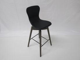 CD7288 - Black Leather Stools