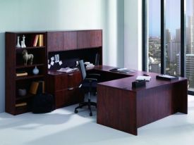 ND4215 - Laminate Desk Set with Bookcase