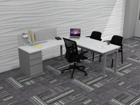 D23176 - Stretch L-Shape Private Offices