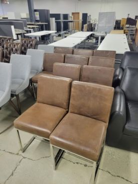 C72827 - Leather Side Chairs