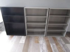 F7473 - Grey Metal Bookcase