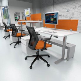 B7117 - Single Sit/Stand Height Adjustable Desk