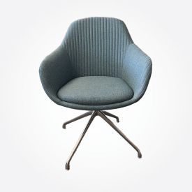 6CSSYSARMTUR - The Turquoise SYS Side Armchair With 4-star Base