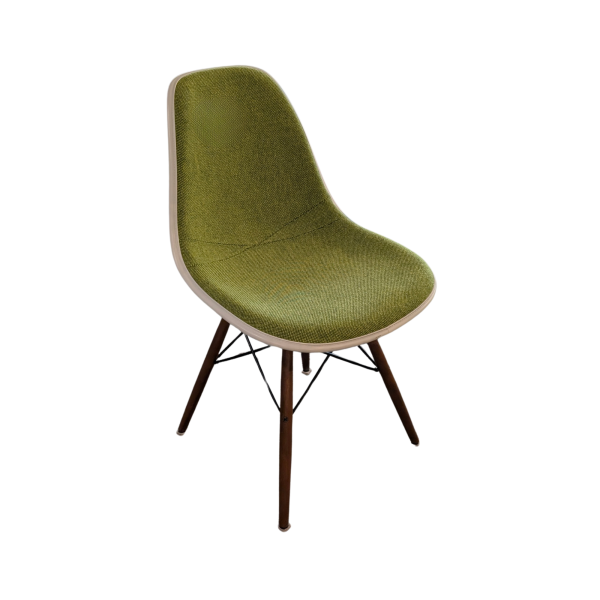 Green Herman Miller Eames Side Chairs