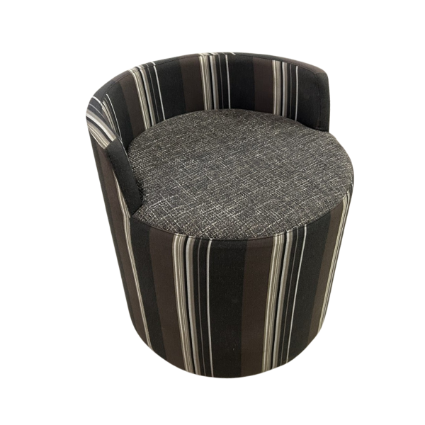 Boost Round Ottoman with Back