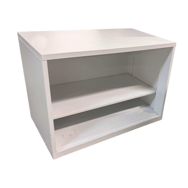 Designer White 2 Shelf Bookcase