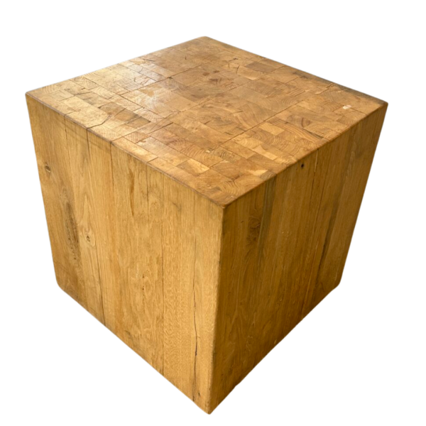 Rustic Wood End Table