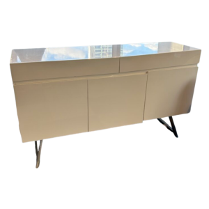 White Wood Storage Credenza