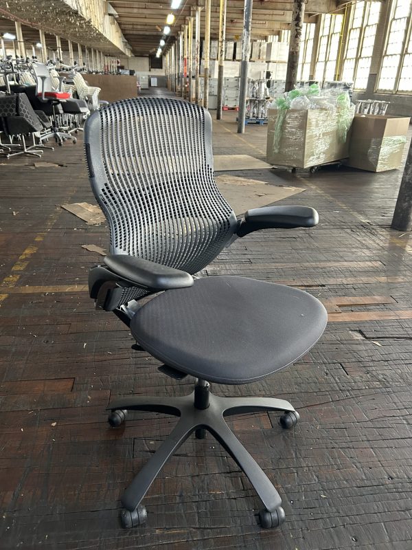 Black / Gray Knoll Generation Chairs - Image 2