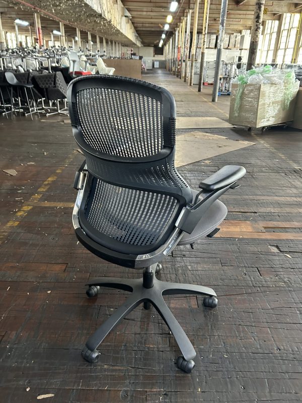 Black / Gray Knoll Generation Chairs - Image 4