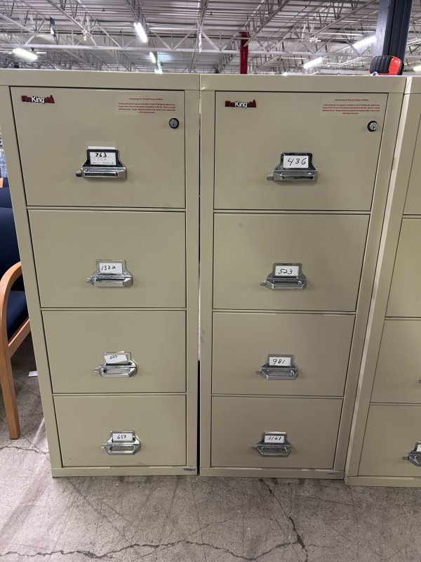 FireKing 4-Drawer Vertical File Cabinet - Image 2