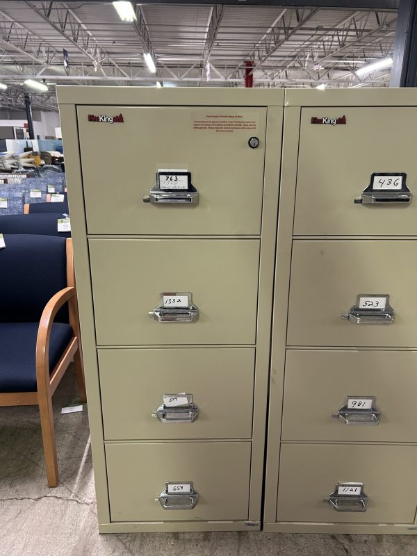 FireKing 4-Drawer Vertical File Cabinet - Image 3
